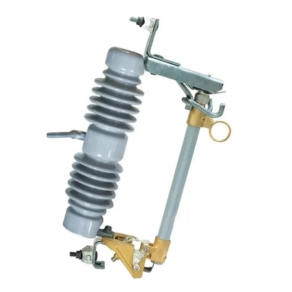 Výřez keramické pojistky s držákem na vysoké napětí